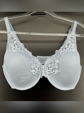 Bali One Smooth U Comfort Stretch Lace Underwire Bra DF0084 Blue-grey 38D